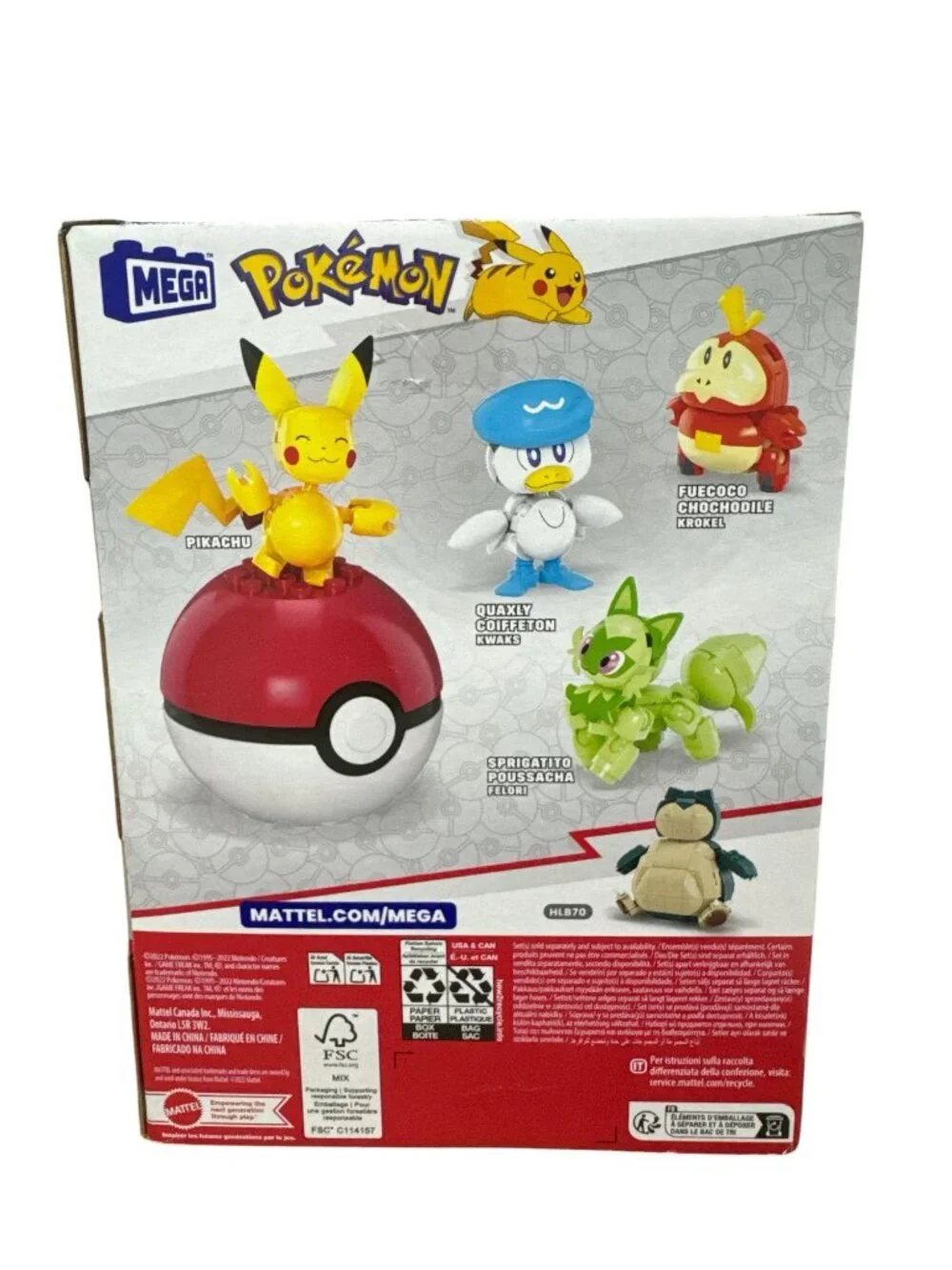 Mega Pokémon Paldea Region Team Building Set 79 Pieces Pikachu & Friends Ages 6+
